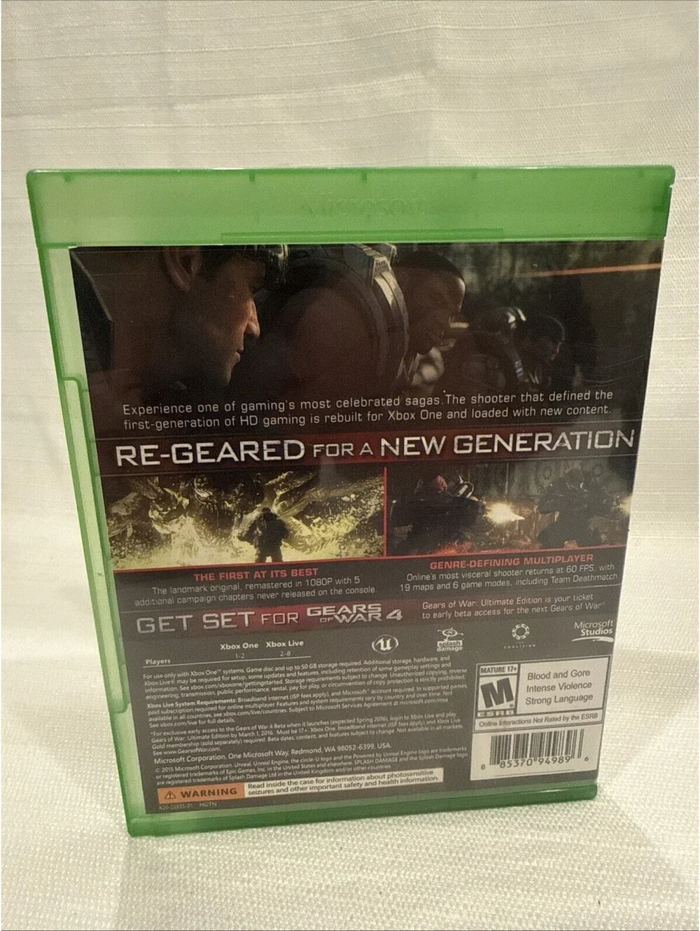 Gears of War: Ultimate Edition - Xbox One - Action Game - See Desc